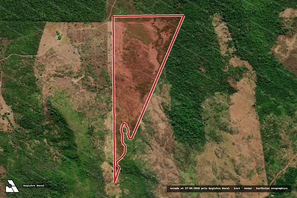 Imagem de satélite de Infração Ambiental em Confresa - MT