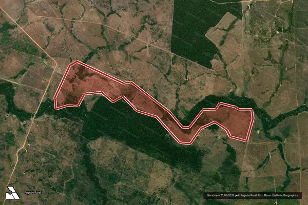 Imagem de satélite de Infração da Flora em Colniza - MT