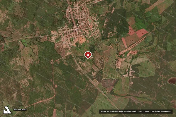 Imagem de satélite — Embargo IBAMA — Infração Ambiental — Conceição do Tocantins/TO