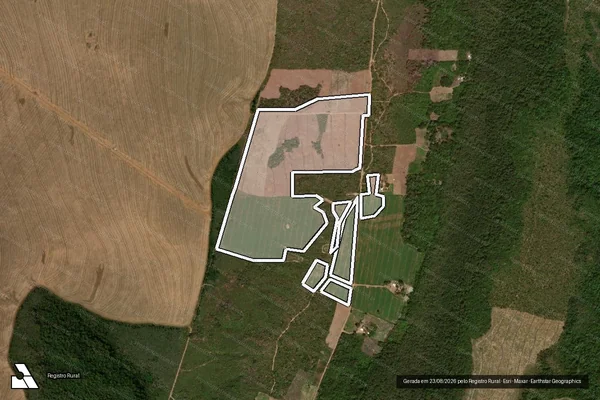 Imagem de satélite de Infração da Flora em Campos Lindos - TO