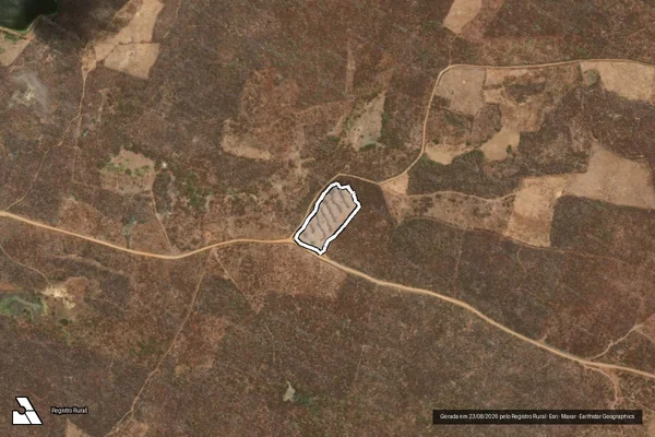 Imagem de satélite de Infração Ambiental em Ipaporanga - CE