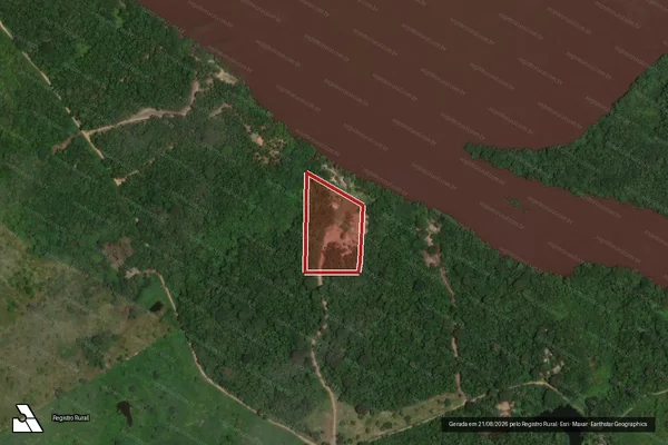 Imagem de satélite de Infração Ambiental em Marabá - PA