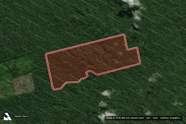 Imagem de satélite de Infração da Flora em Apuí - AM