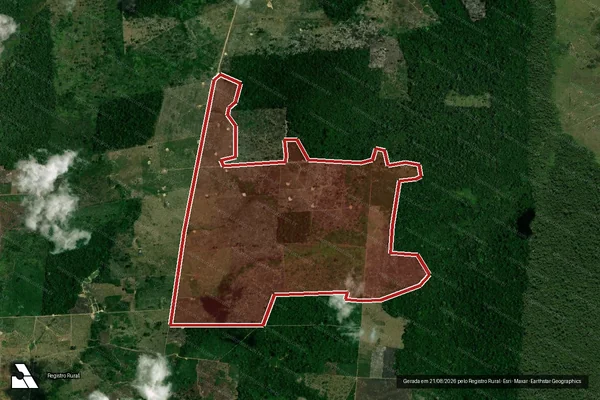 Imagem de satélite de Infração Ambiental em São Félix do Xingu - PA