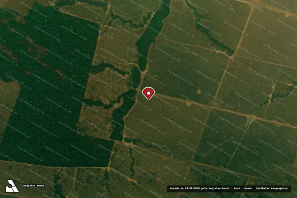 Imagem de satélite — Embargo IBAMA — Infração da Flora - Buritis/RO