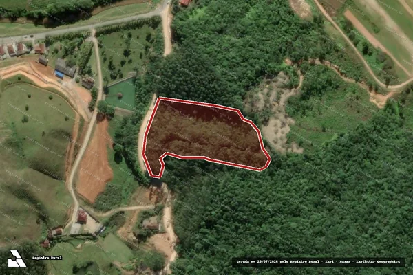 Imagem de satélite de Infração Ambiental em Antônio Carlos - SC