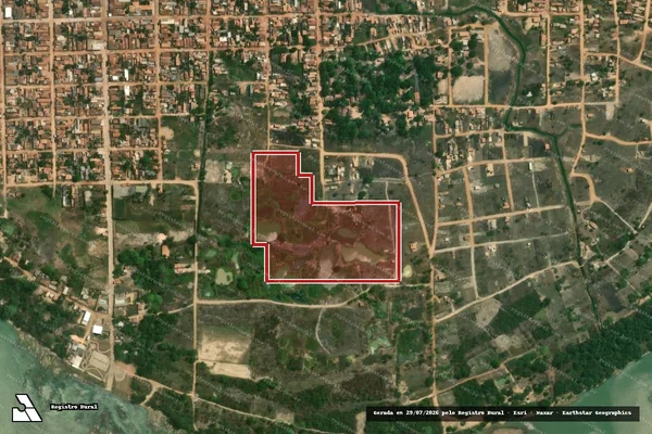 Imagem de satélite de Infração Ambiental em Marabá - PA