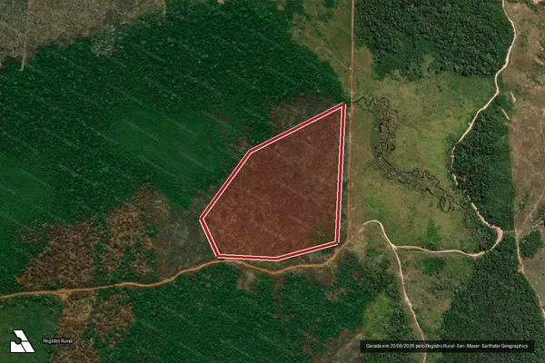 Imagem de satélite de Infração da Flora em Lábrea - AM