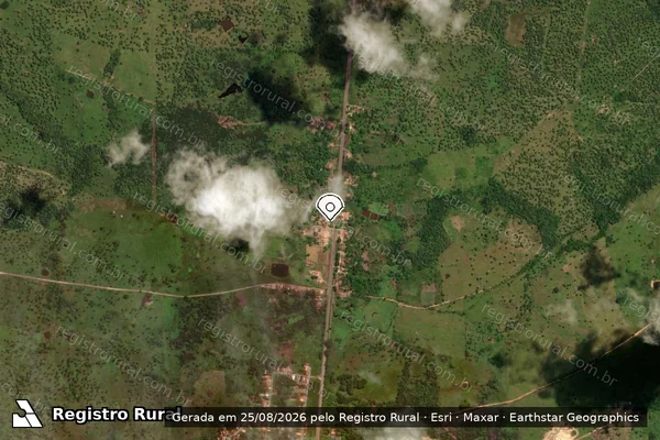 Imagem de satélite — Embargo IBAMA — Infração Ambiental - Zé Doca/MA