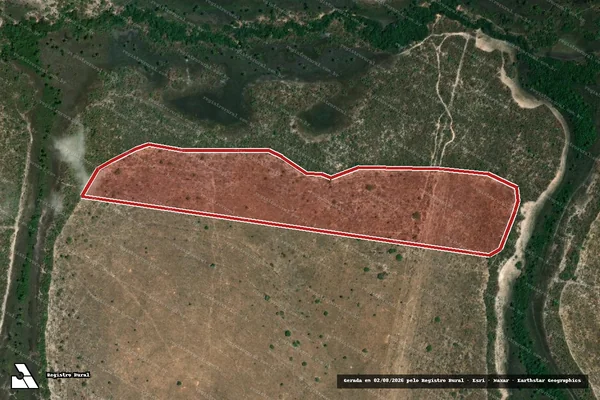 Imagem de satélite de Infração da Flora em Sítio D'Abadia - GO