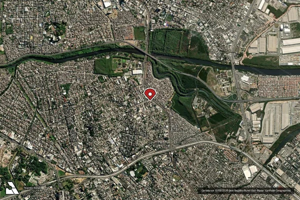 Imagem de satélite de Infração Ambiental em Rio de Janeiro - RJ (marcador da localização)
