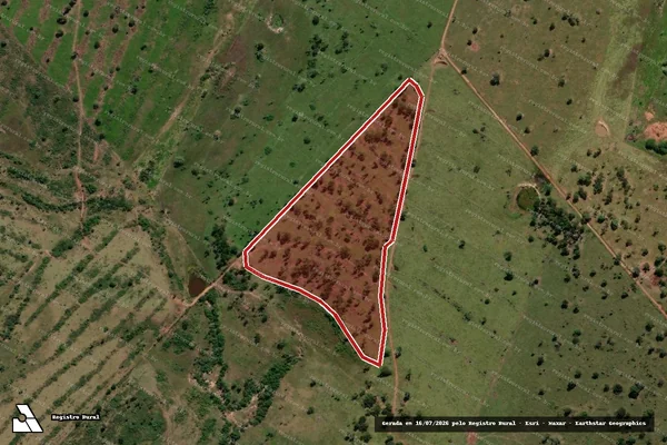 Imagem de satélite de Infração Ambiental em Bela Vista - MS