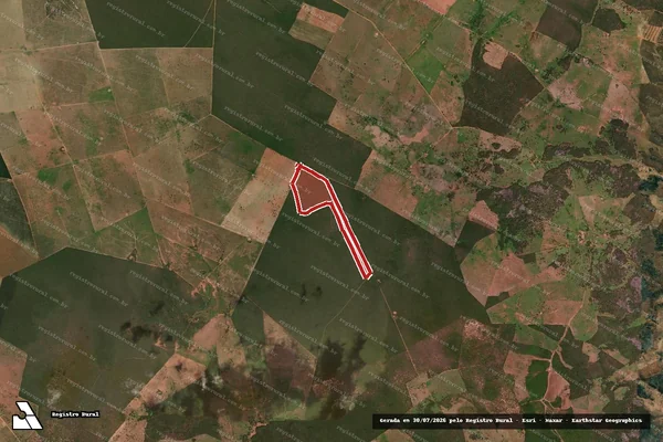 Imagem de satélite — Embargo Ambiental - Coribe/BA