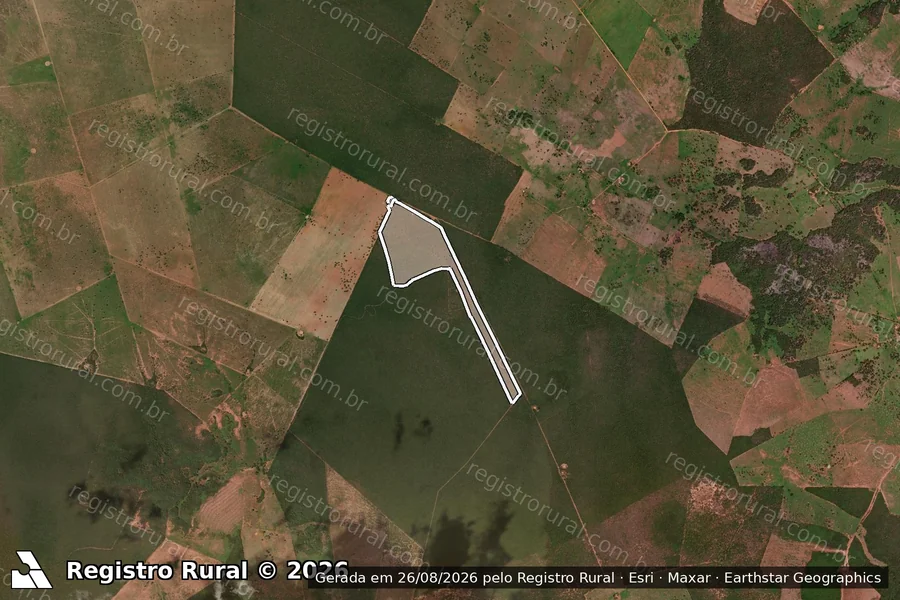 Imagem aérea do item A