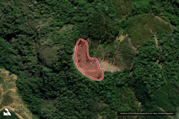 Imagem de satélite de Infração da Flora em Santa Teresa - ES