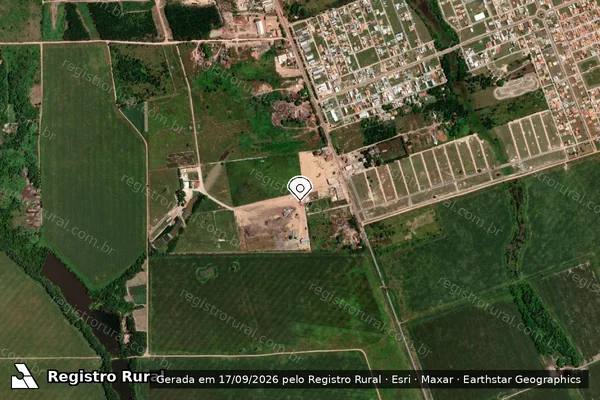 Imagem de satélite — Embargo IBAMA — Infração Ambiental - Tailândia/PA
