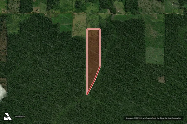 Imagem de satélite de Infração da Flora em Candeias do Jamari - RO