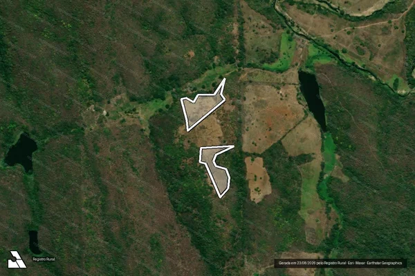 Imagem de satélite — Embargo IBAMA — Infração da Flora — Massaranduba/PB