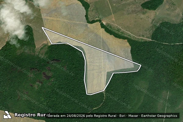 Imagem de satélite de Infração Ambiental em Mucajaí - RR