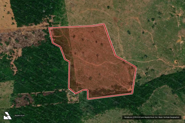 Imagem de satélite de Infração da Flora em Porto Velho - RO