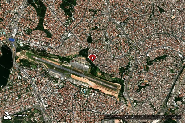 Imagem de satélite — Embargo IBAMA — Infração Ambiental - Belo Horizonte/MG