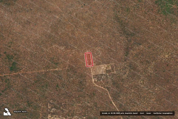 Imagem de satélite — Embargo IBAMA — Infração Ambiental — Flores do Piauí/PI
