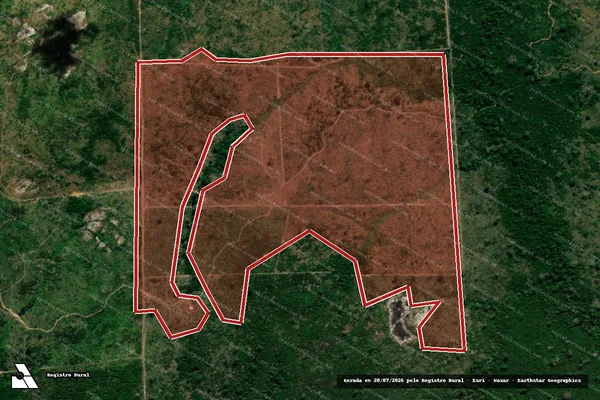 Imagem de satélite de Infração Ambiental em Colniza - MT