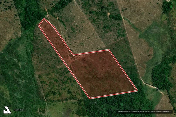 Imagem de satélite de Infração Ambiental em Colniza - MT