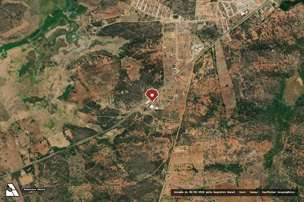 Imagem de satélite — Embargo IBAMA — Infração de Licenciamento(Não Classificada-Móvel) — Taperoá/PB