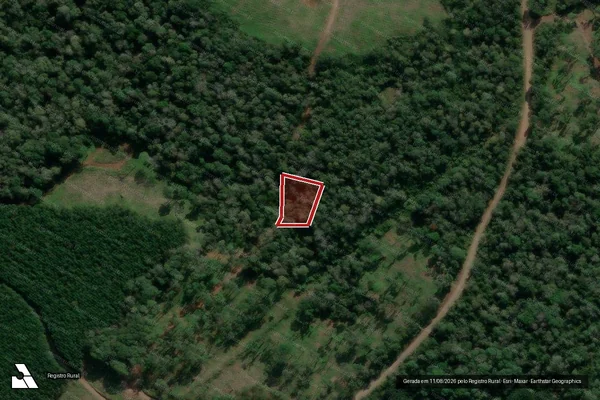 Imagem de satélite de Infração Ambiental em União da Vitória - PR