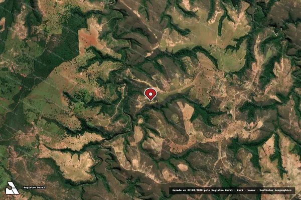 Imagem de satélite de Infração da Fauna em Barra de São Francisco - ES (marcador da localização)