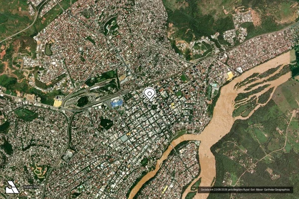 Imagem de satélite de Infração da Fauna em Governador Valadares - MG (marcador da localização)