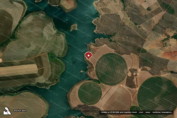 Imagem de satélite — Embargo IBAMA — Infração da Flora — Cristalina/GO
