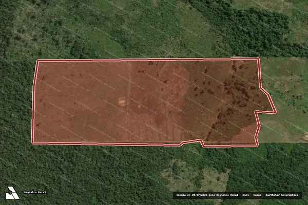 Imagem de satélite de Infração da Flora em Monte Alegre - PA