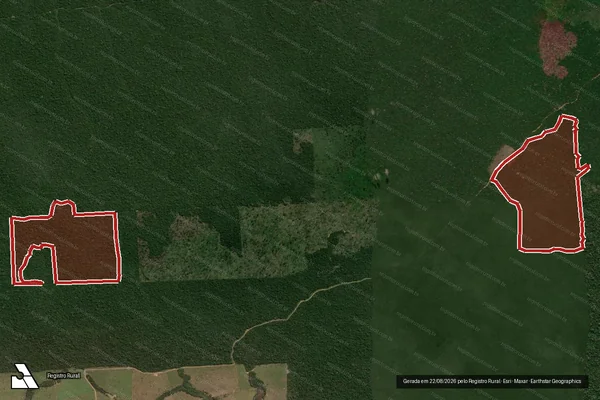 Imagem de satélite de Infração da Flora em Aripuanã - MT