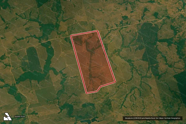 Imagem de satélite de Desmatamento em Porto Velho - RO