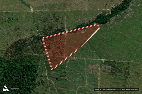 Imagem de satélite de Infração Ambiental em Candeias do Jamari - RO
