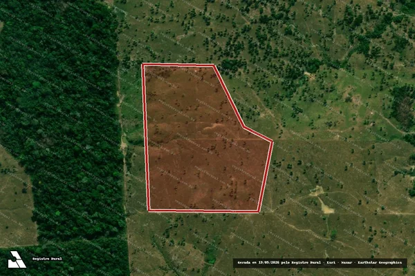 Imagem de satélite de Infração da Flora em Nova Mamoré - RO