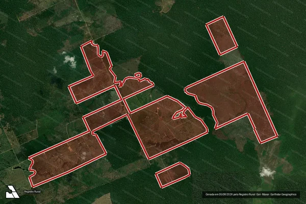 Imagem de satélite de Infração da Flora em Machadinho D'Oeste - RO