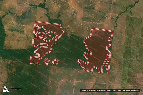 Imagem de satélite de Infração Ambiental em Cumaru do Norte - PA
