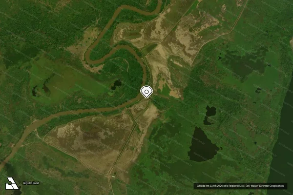 Imagem de satélite — Embargo IBAMA — Infração Ambiental — São Mateus do Maranhão/MA