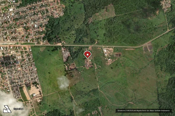 Imagem de satélite — Embargo IBAMA — Infração da Flora - Brasil Novo/PA