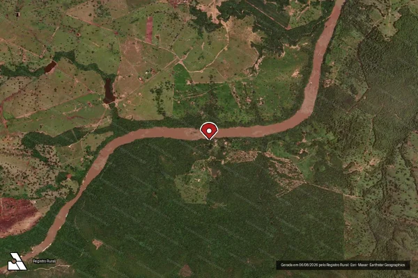 Imagem de satélite — Embargo IBAMA — Infração de Licenciamento(Não Classificada-Móvel) - Goiânia/GO