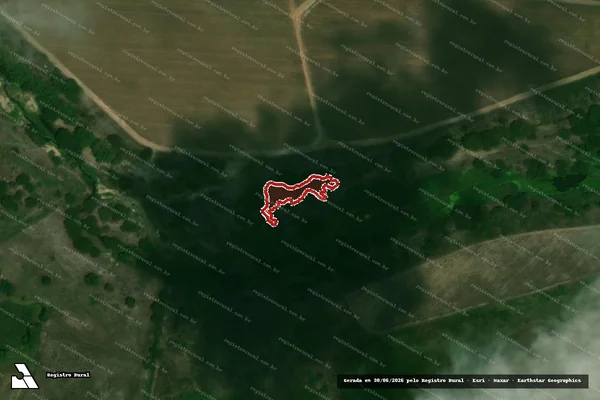 Imagem de satélite — Embargo IBAMA — Infração Ambiental — Goianinha/RN