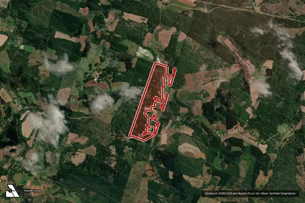 Imagem de satélite de Infração Ambiental em Bituruna - PR