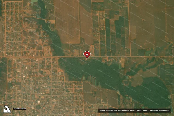 Imagem de satélite de Infração Ambiental em Alto Paraíso - RO (marcador da localização)