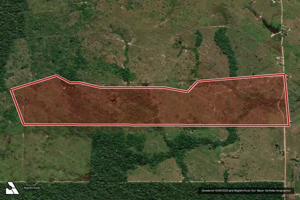 Imagem de satélite de Infração Ambiental em Colniza - MT