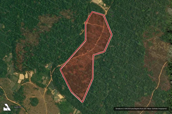 Imagem de satélite de Infração da Flora em Itaituba - PA