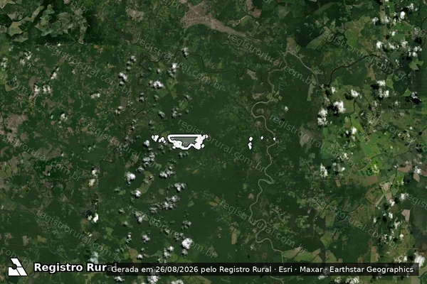 Imagem de satélite de Infração da Flora em Moju - PA