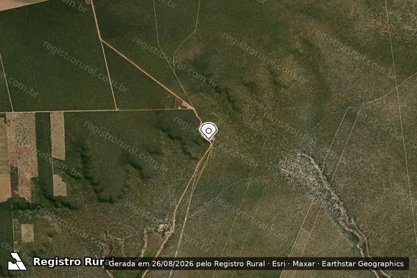 Imagem de satélite — Embargo IBAMA — Infração Ambiental — Correntina/BA